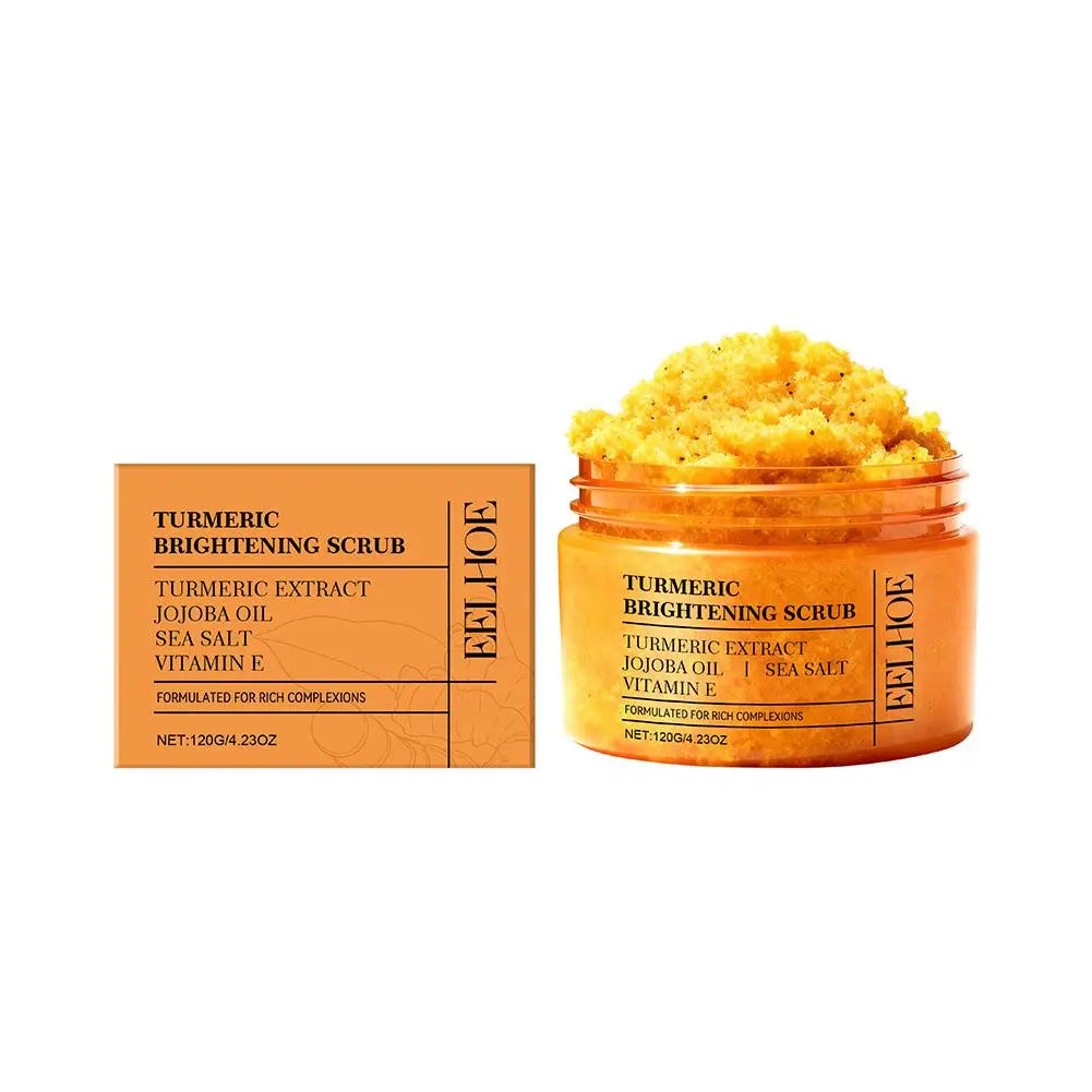 120G 1/2/3PCS Turmeric Body Scrub - All-Natural Exfoliator for Body, Face, Hand & Foot, Gently Moisturizes & Brightens Skin Care